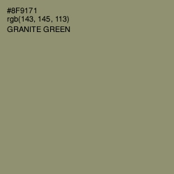 #8F9171 - Granite Green Color Image